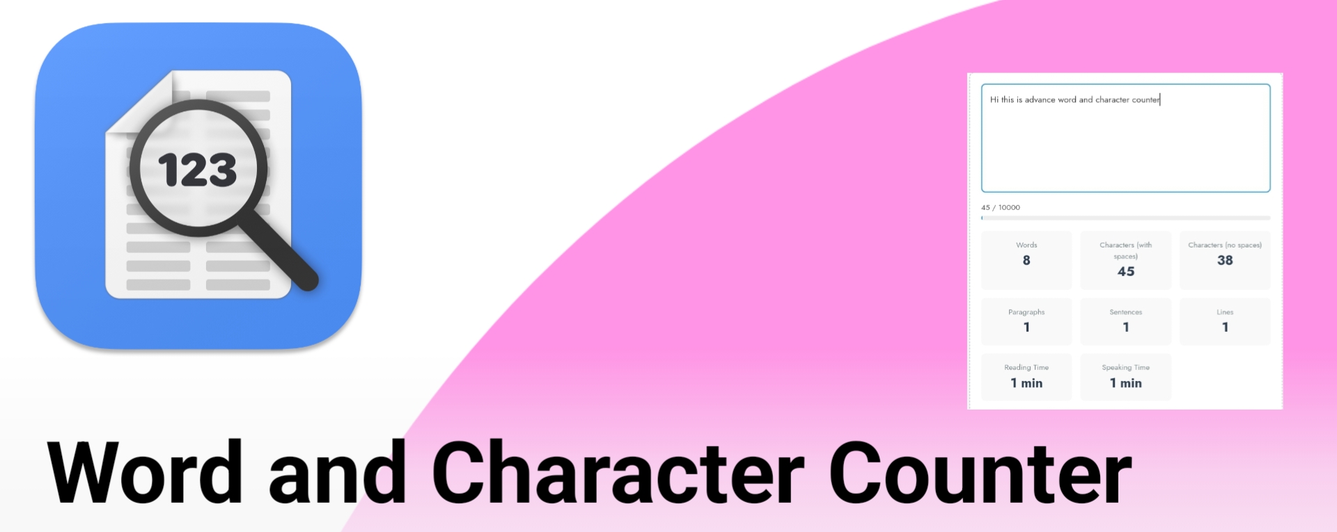 Free Online Word and Character Counter Tool
